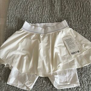 Lululemon White Tennis Skirt with Shorts